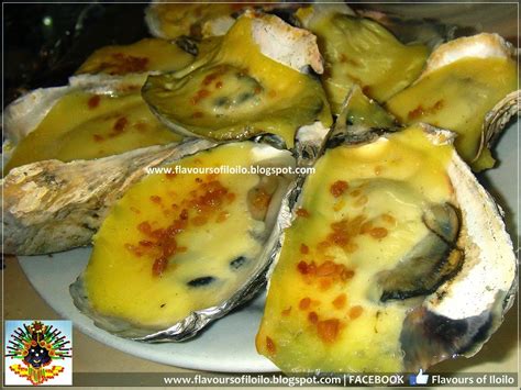 Baked Talaba with Cheese and Garlic .